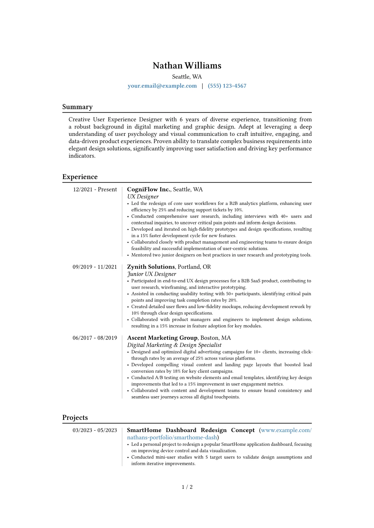 Career changer version - Page 1