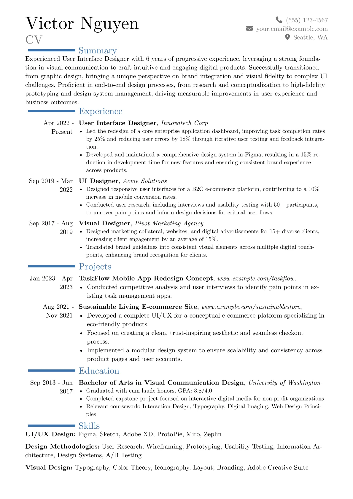 Career changer version - Page 1