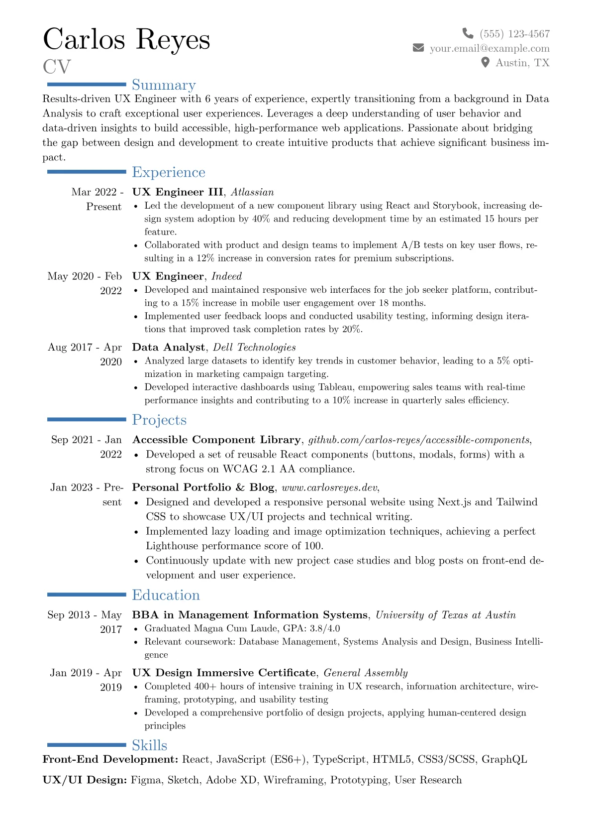 Career changer version - Page 1