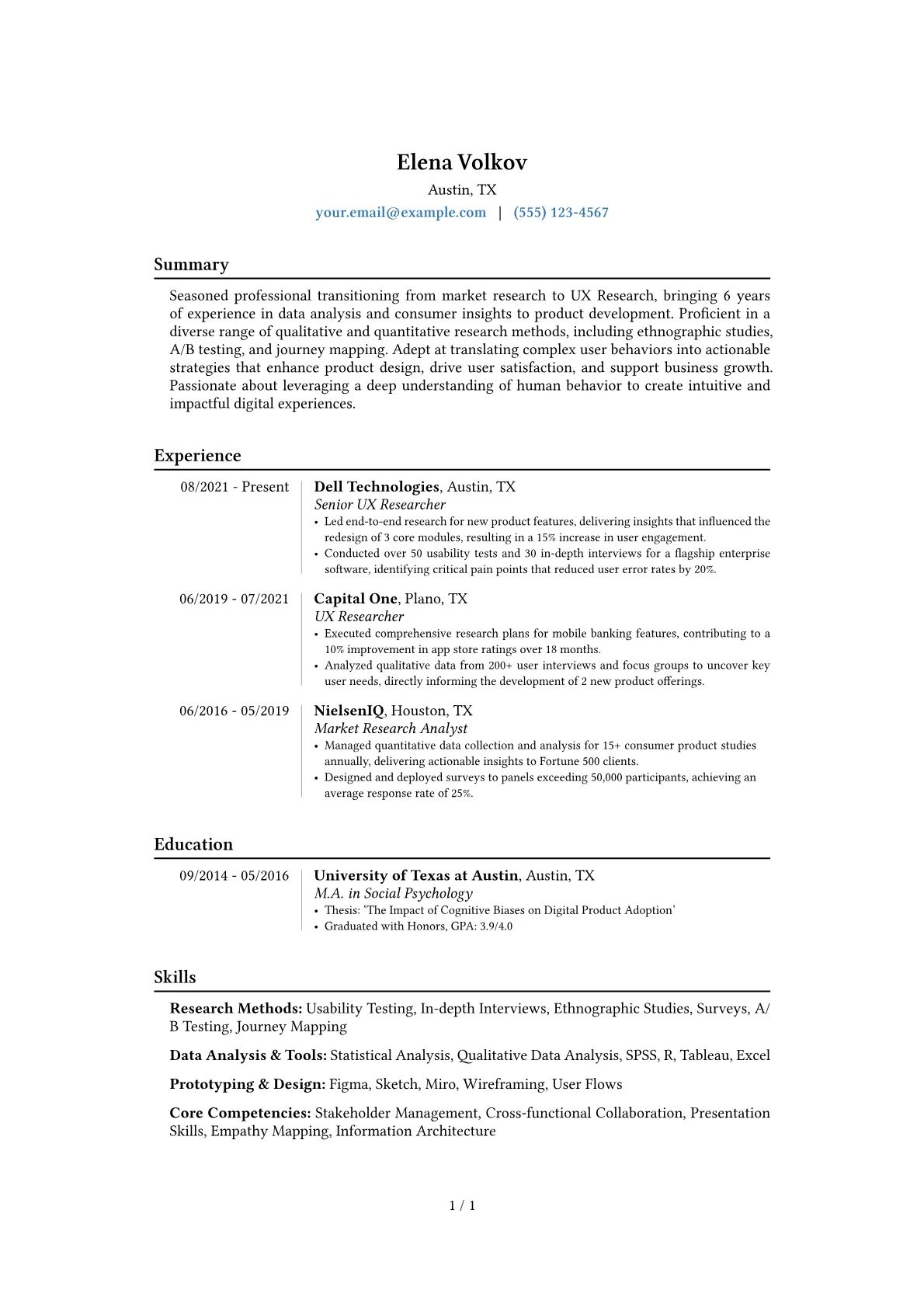 Career changer version - Page 1