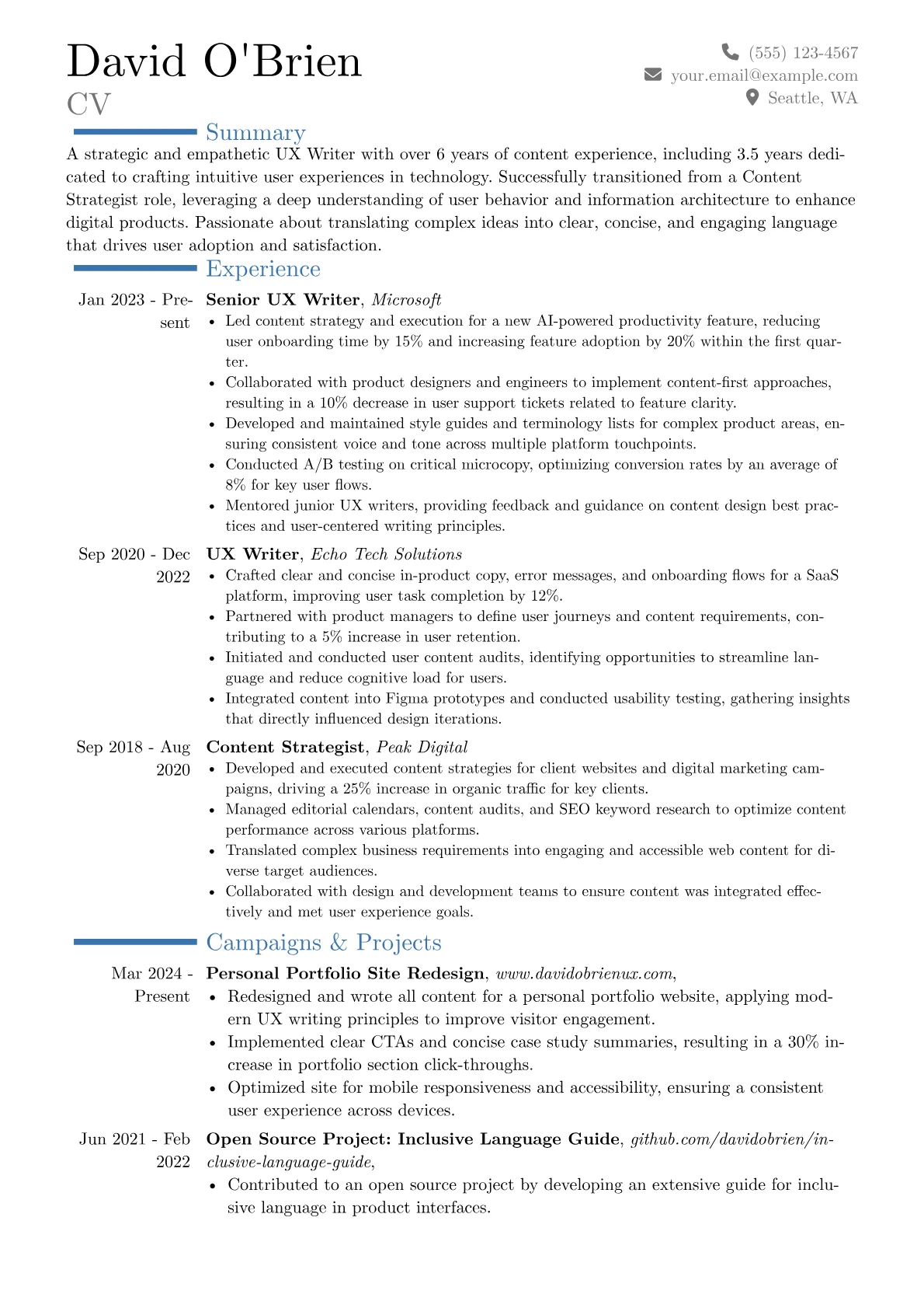 Career changer version - Page 1