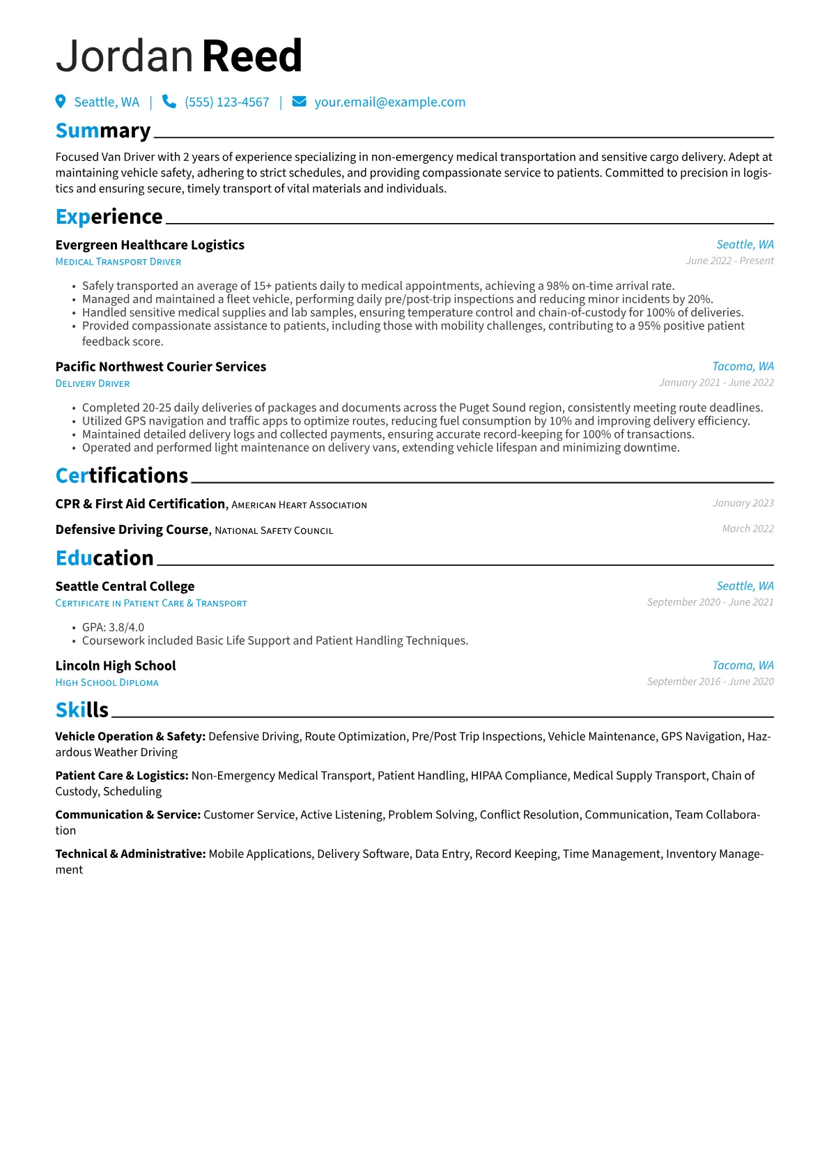 Medical Transport version - Page 1