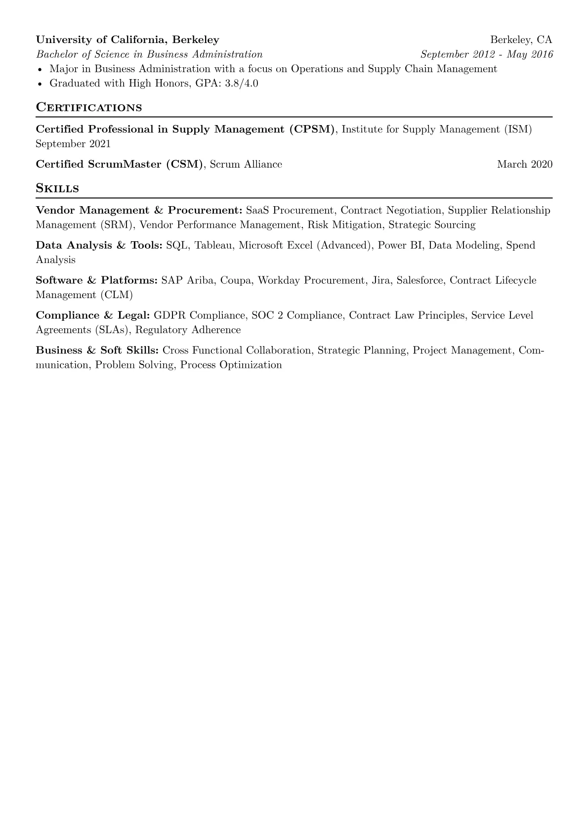 Vendor Management version - Page 2
