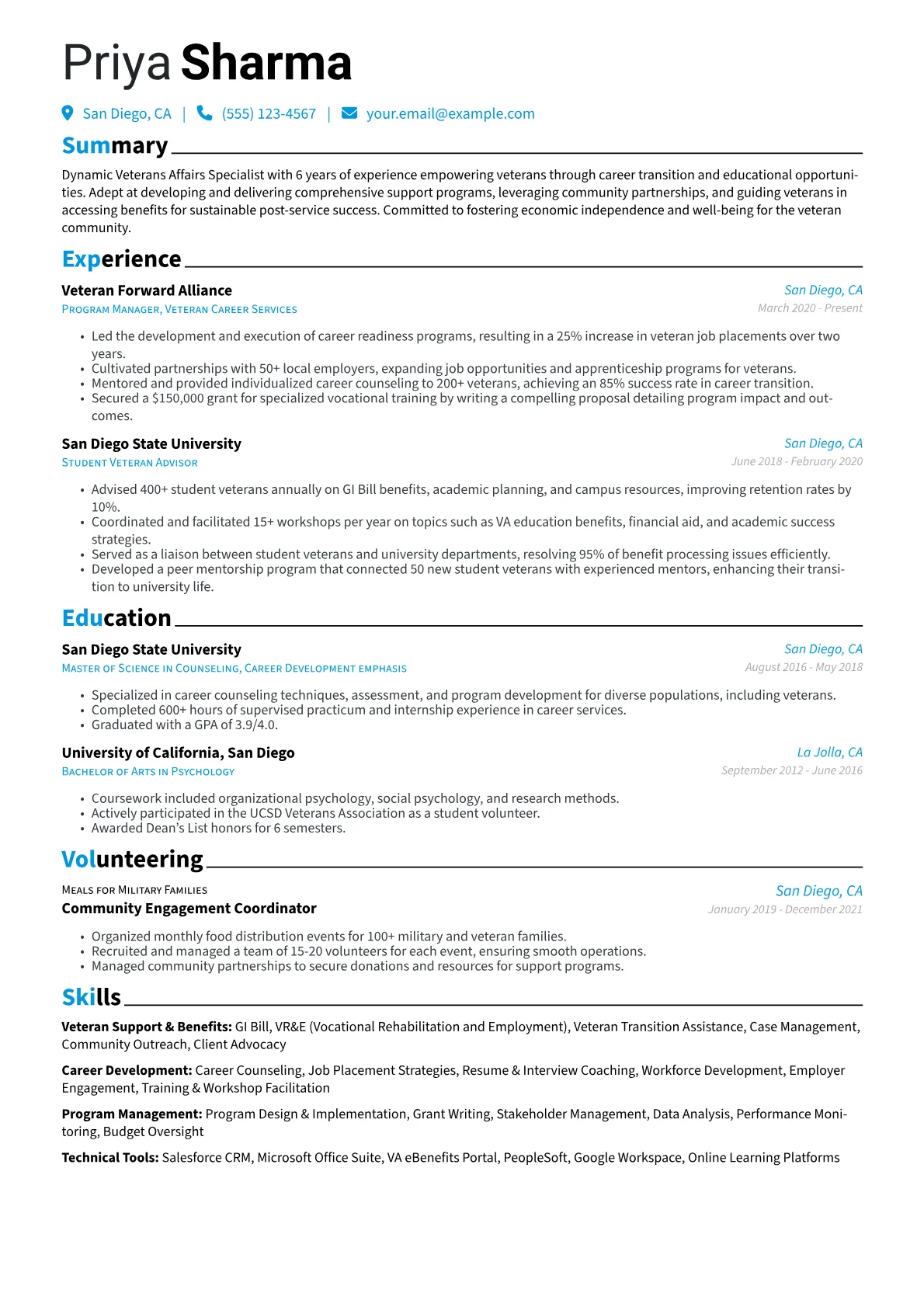 Veteran Support & Benefits version - Page 1