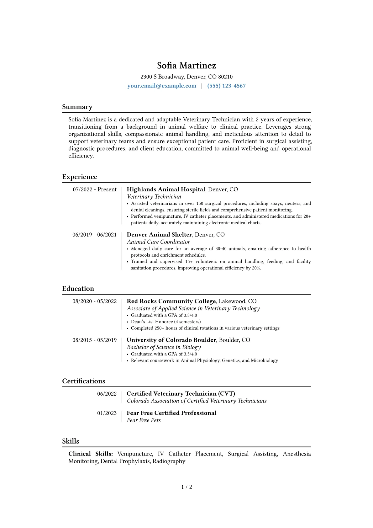 Career changer version - Page 1