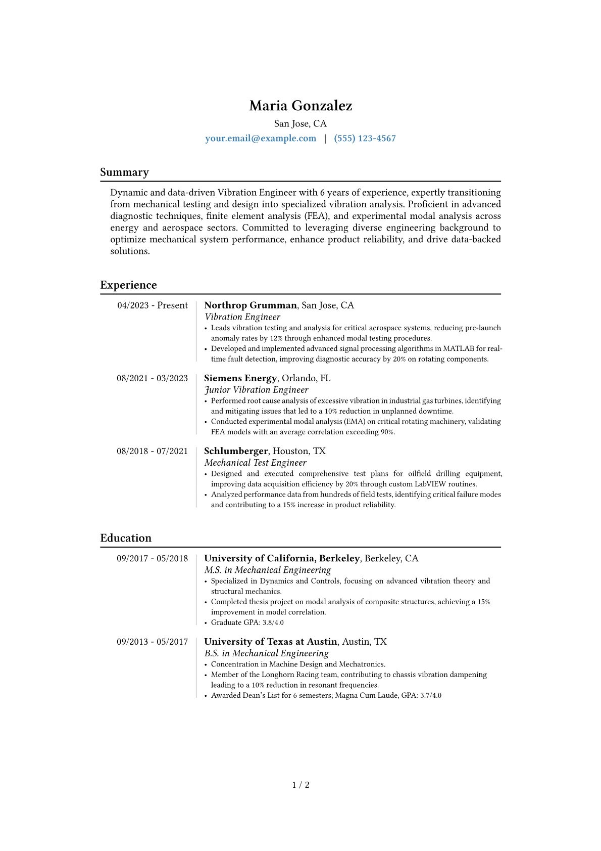 Career changer version - Page 1