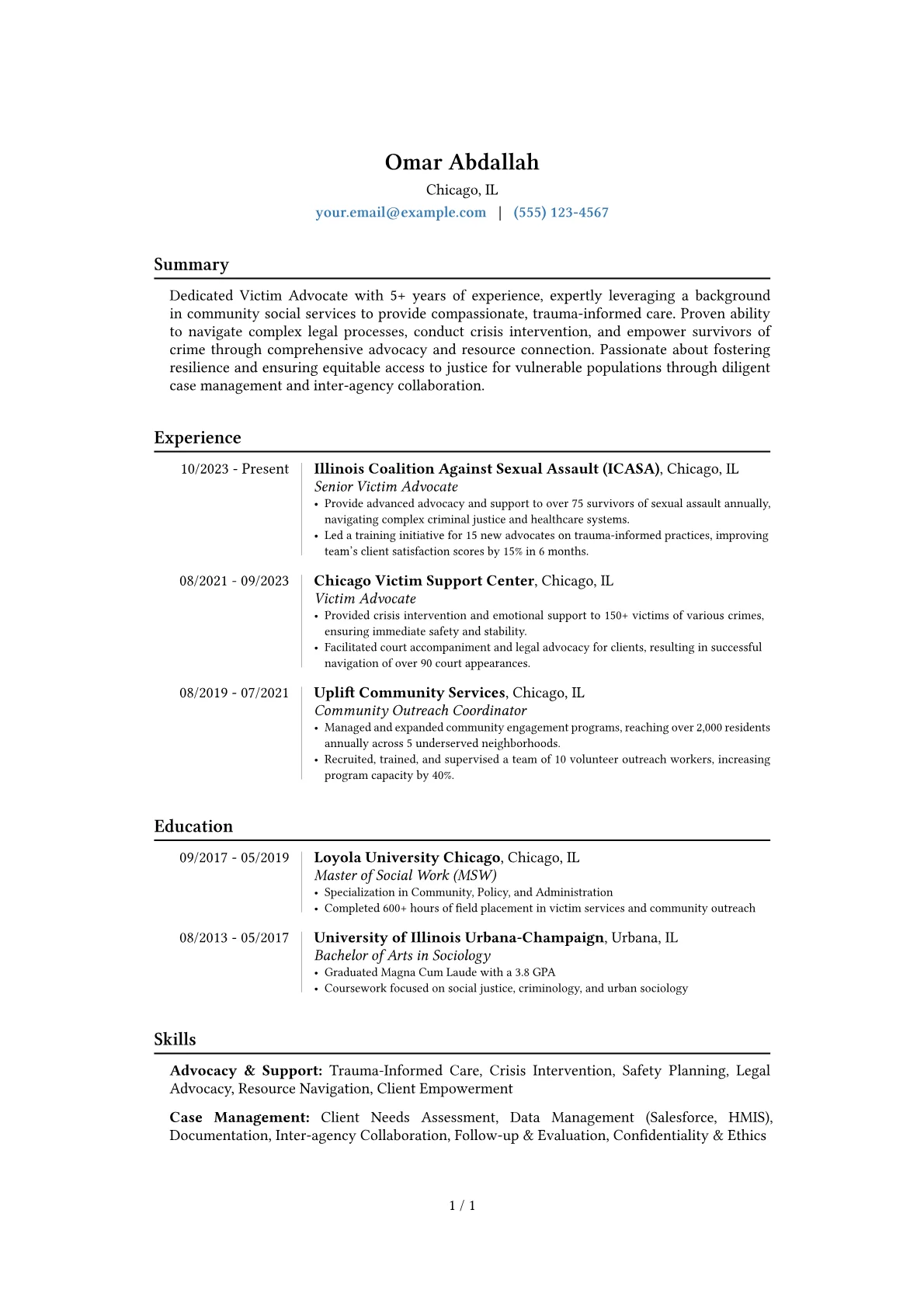 Career changer version - Page 1