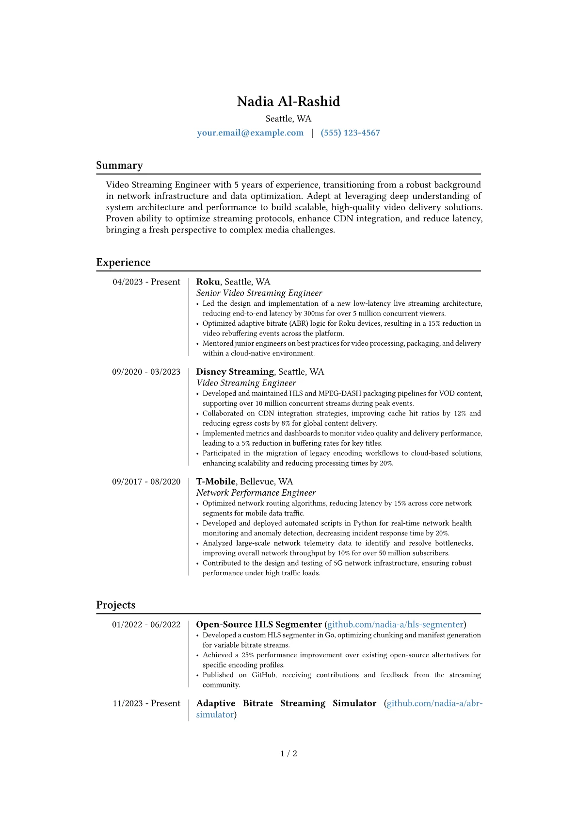Career changer version - Page 1