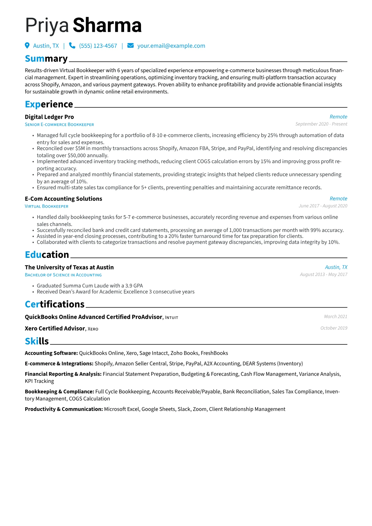 Virtual Bookkeeper version - Page 1