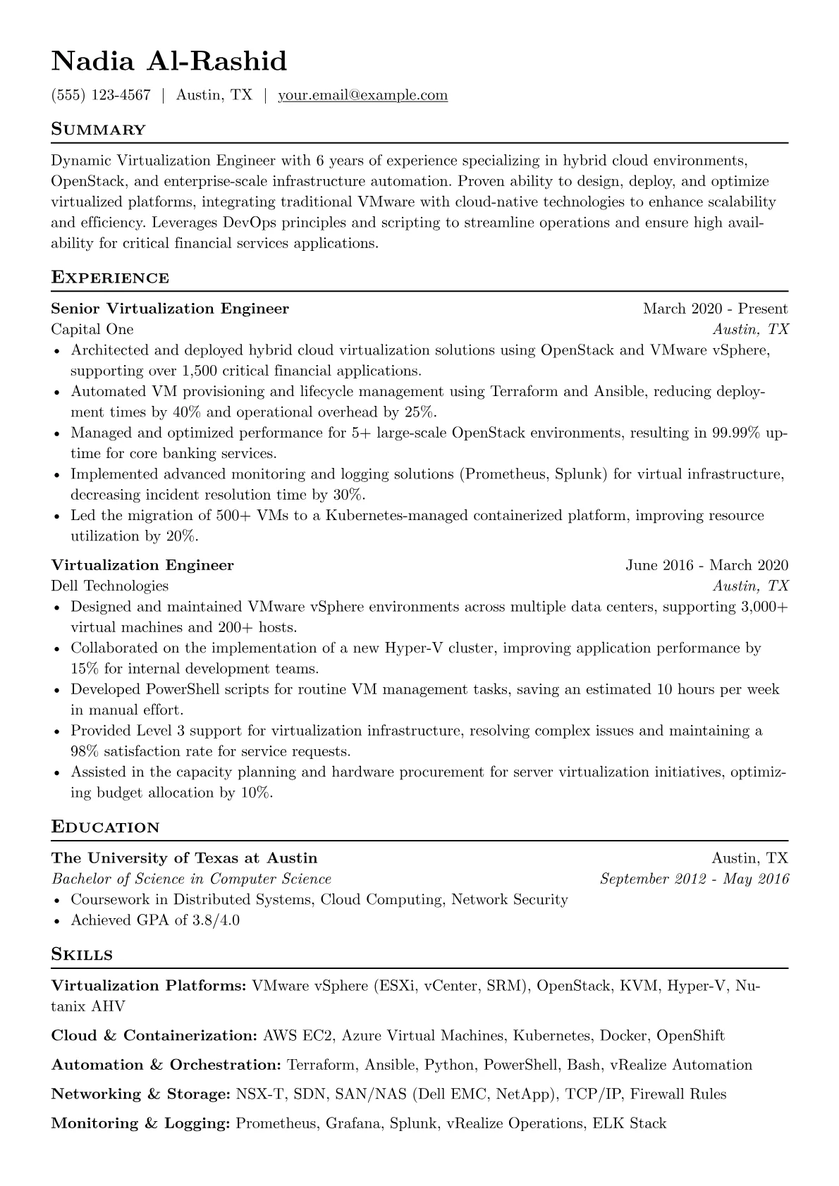 Virtualization Platforms version - Page 1