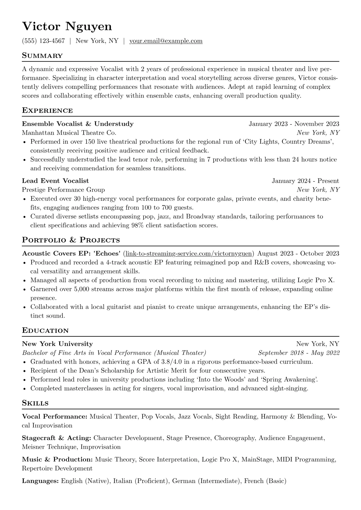 Vocalist version - Page 1