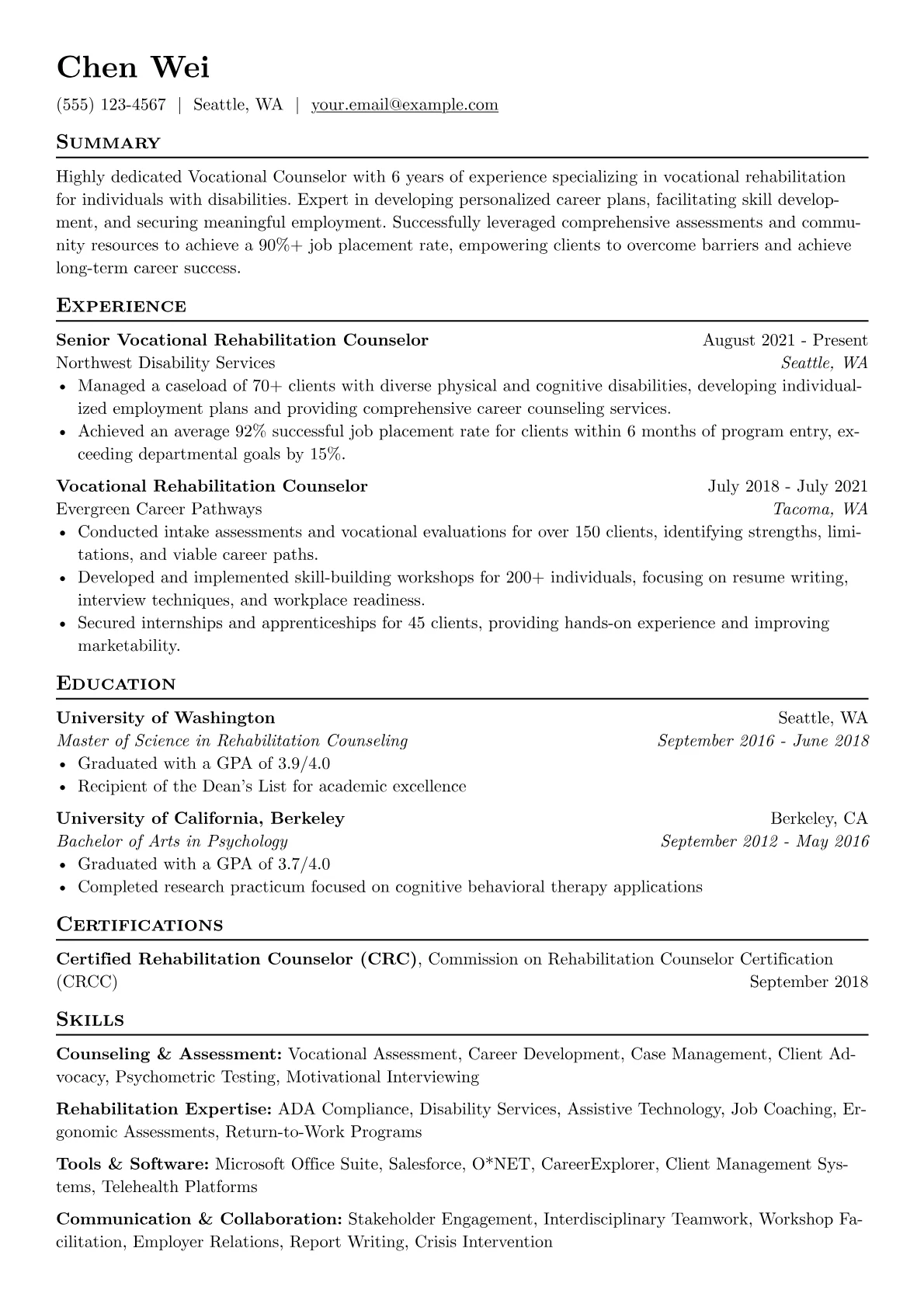 Vocational version - Page 1