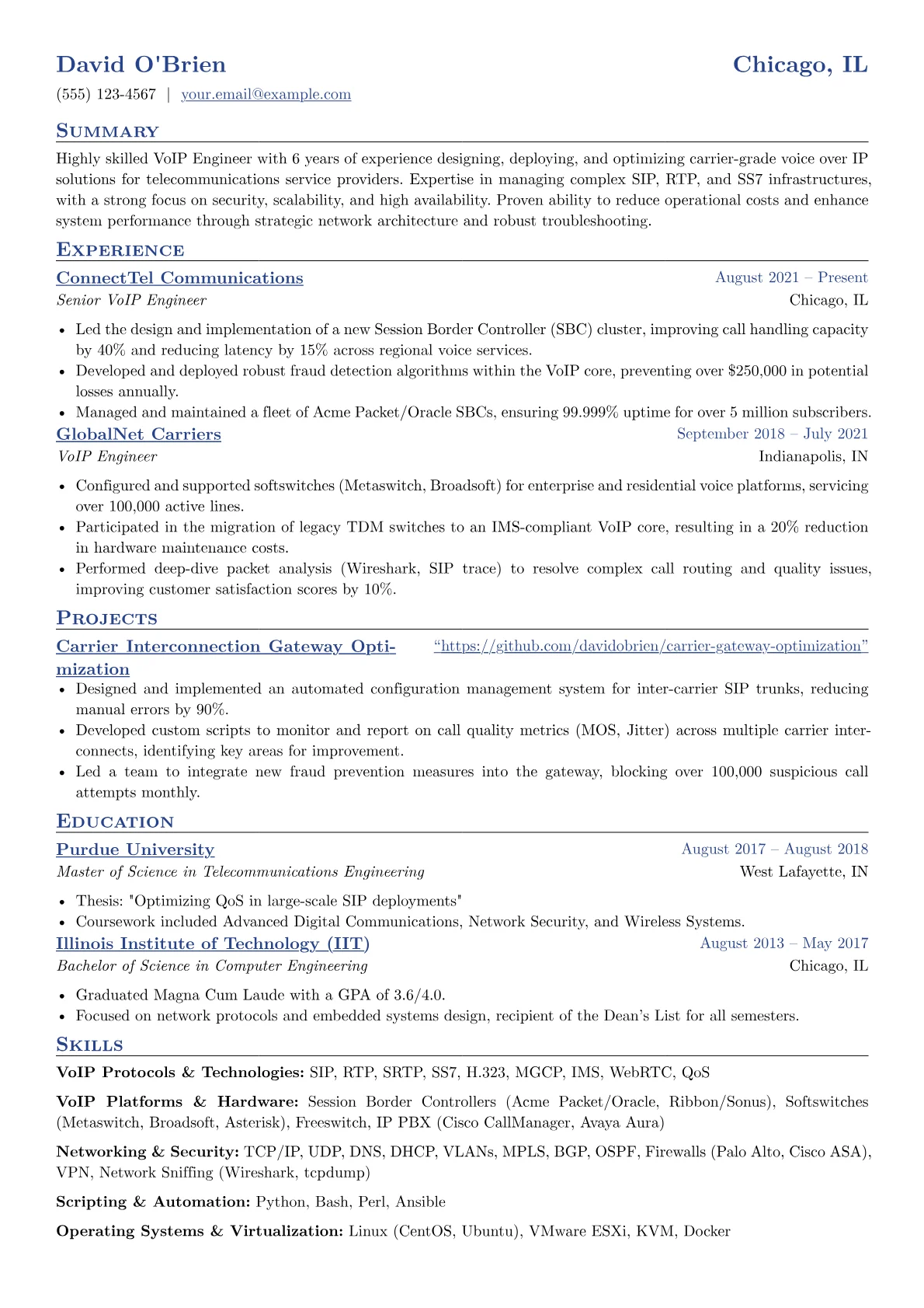 VoIP Engineer version - Page 1