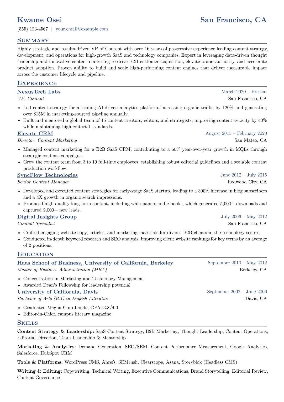 VP of Content version - Page 1