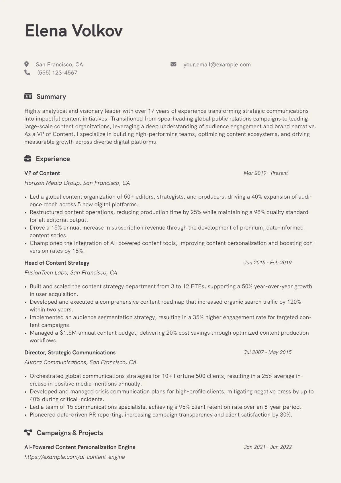 Career changer version - Page 1