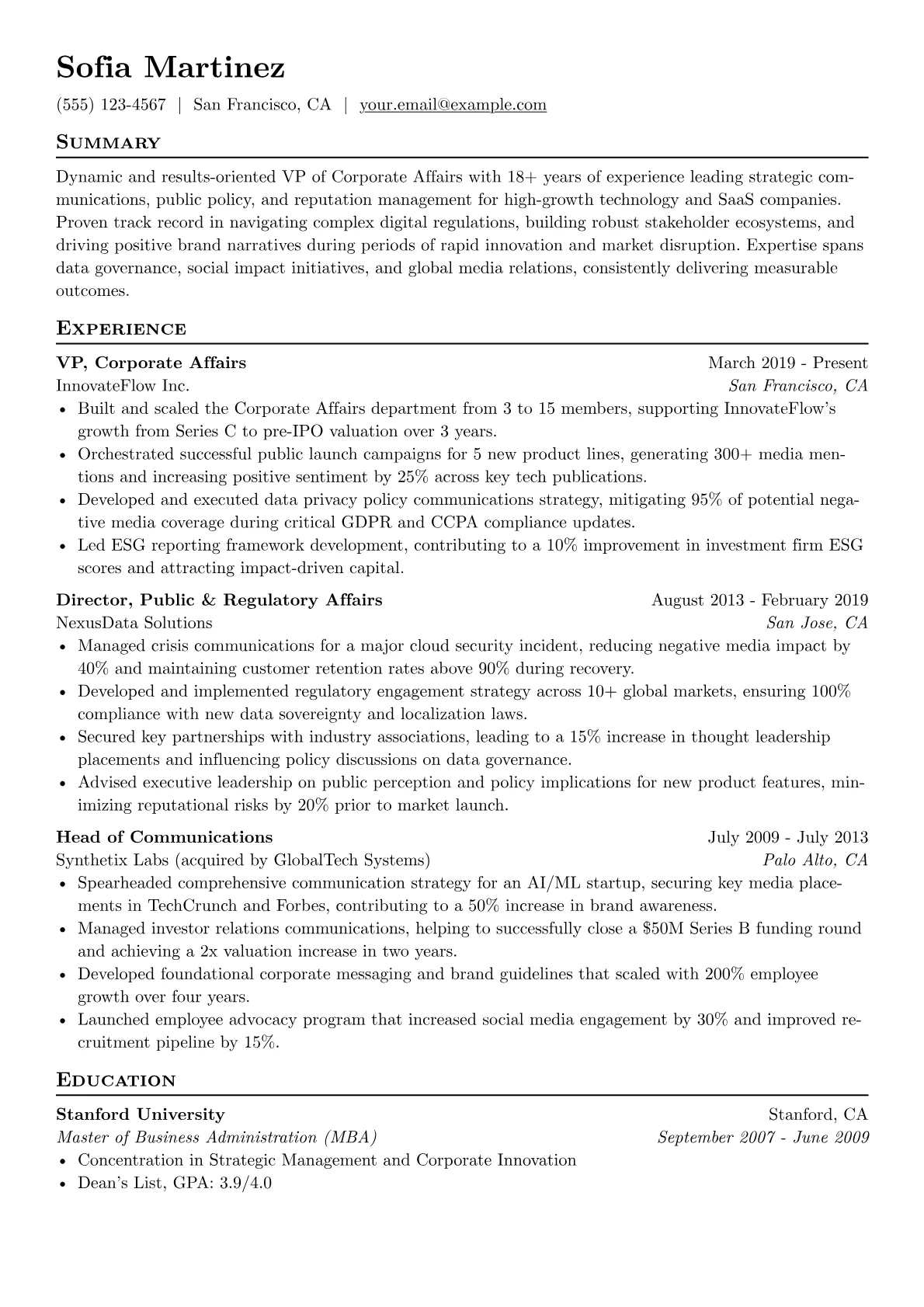 VP of Corporate version - Page 1
