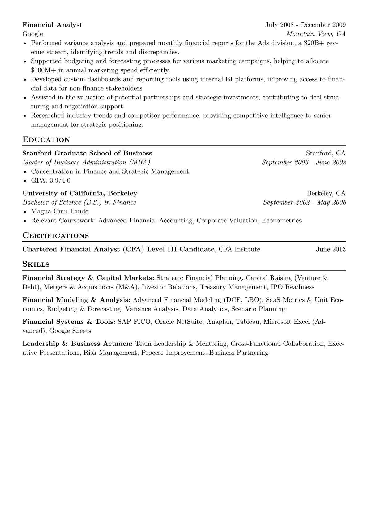 Tech & SaaS Finance Leader version - Page 2
