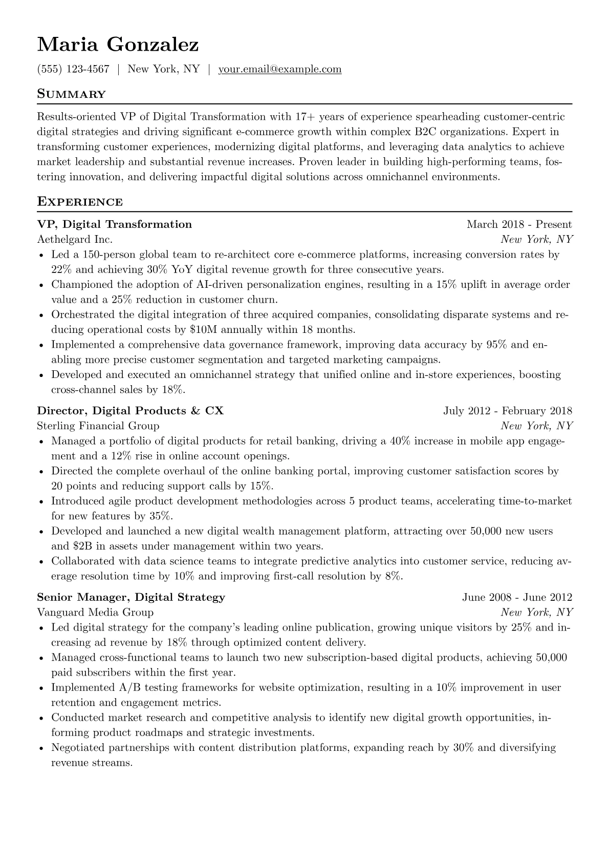 Customer-Centric version - Page 1