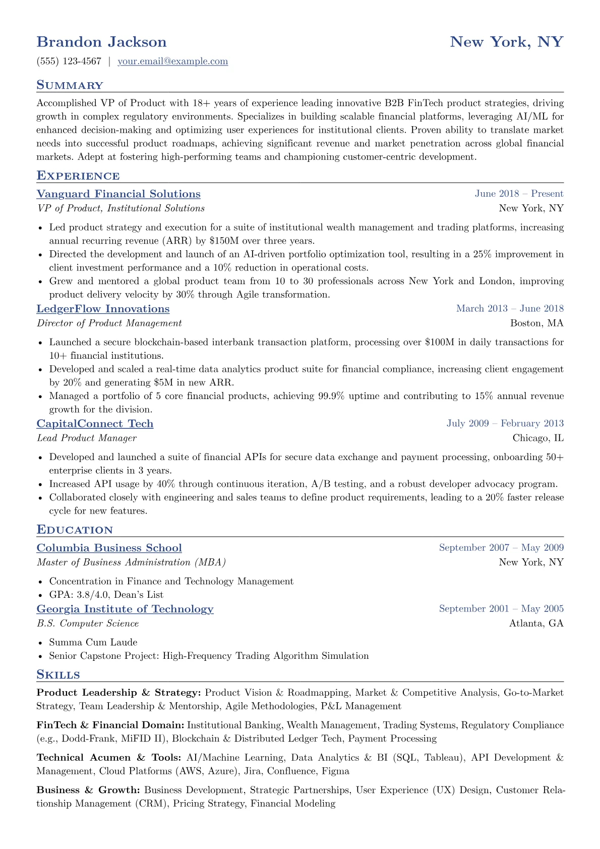 Product Leadership version - Page 1