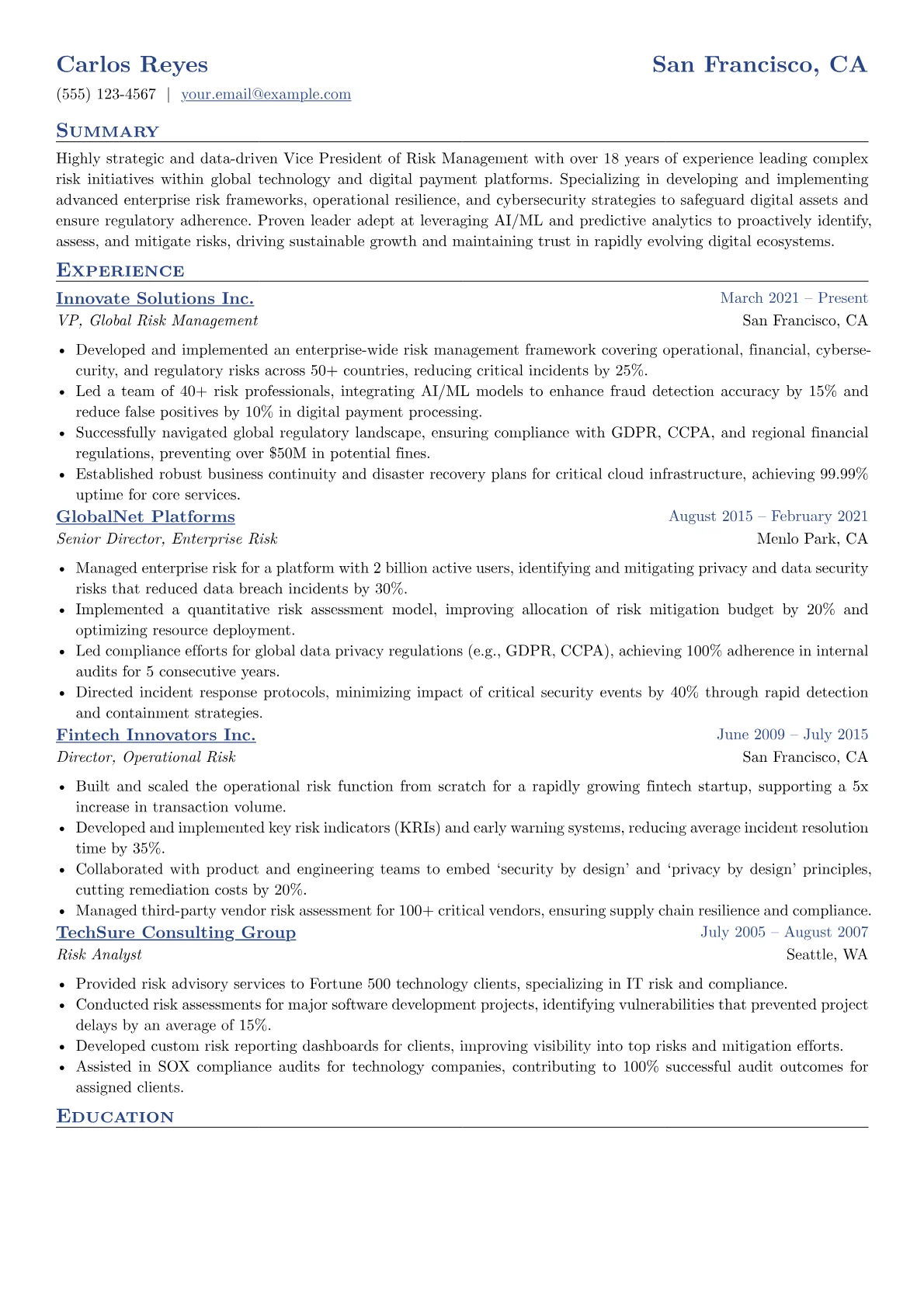 Tech & Digital Risk version - Page 1