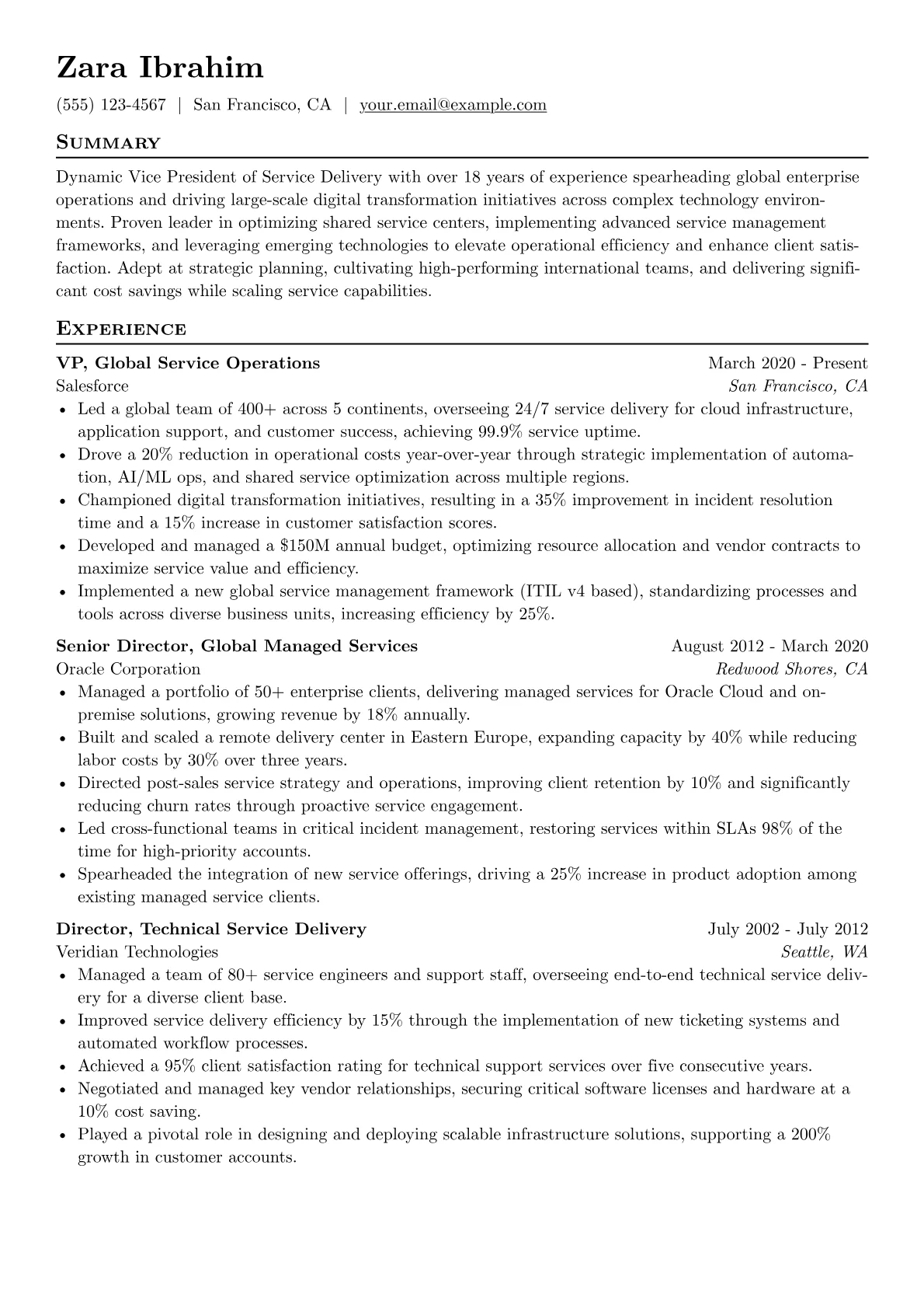 Global Shared Services version - Page 1