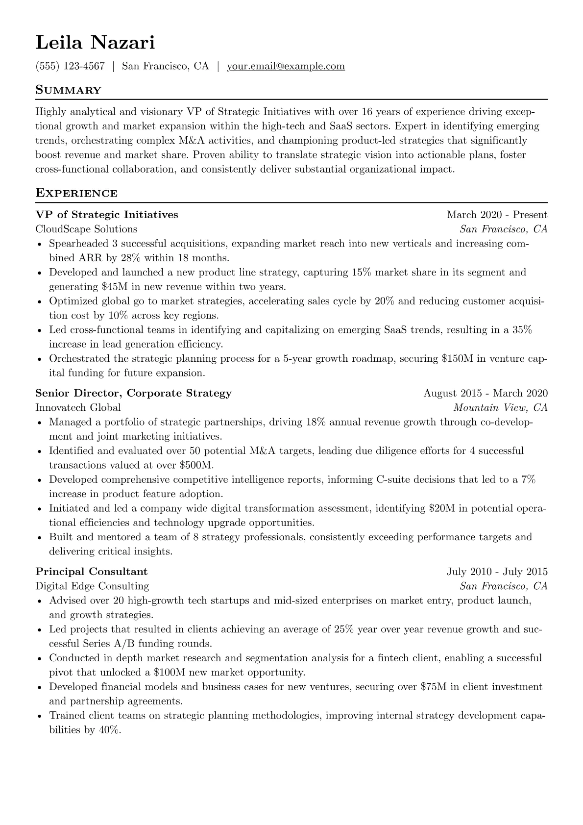 Tech Growth Strategist version - Page 1