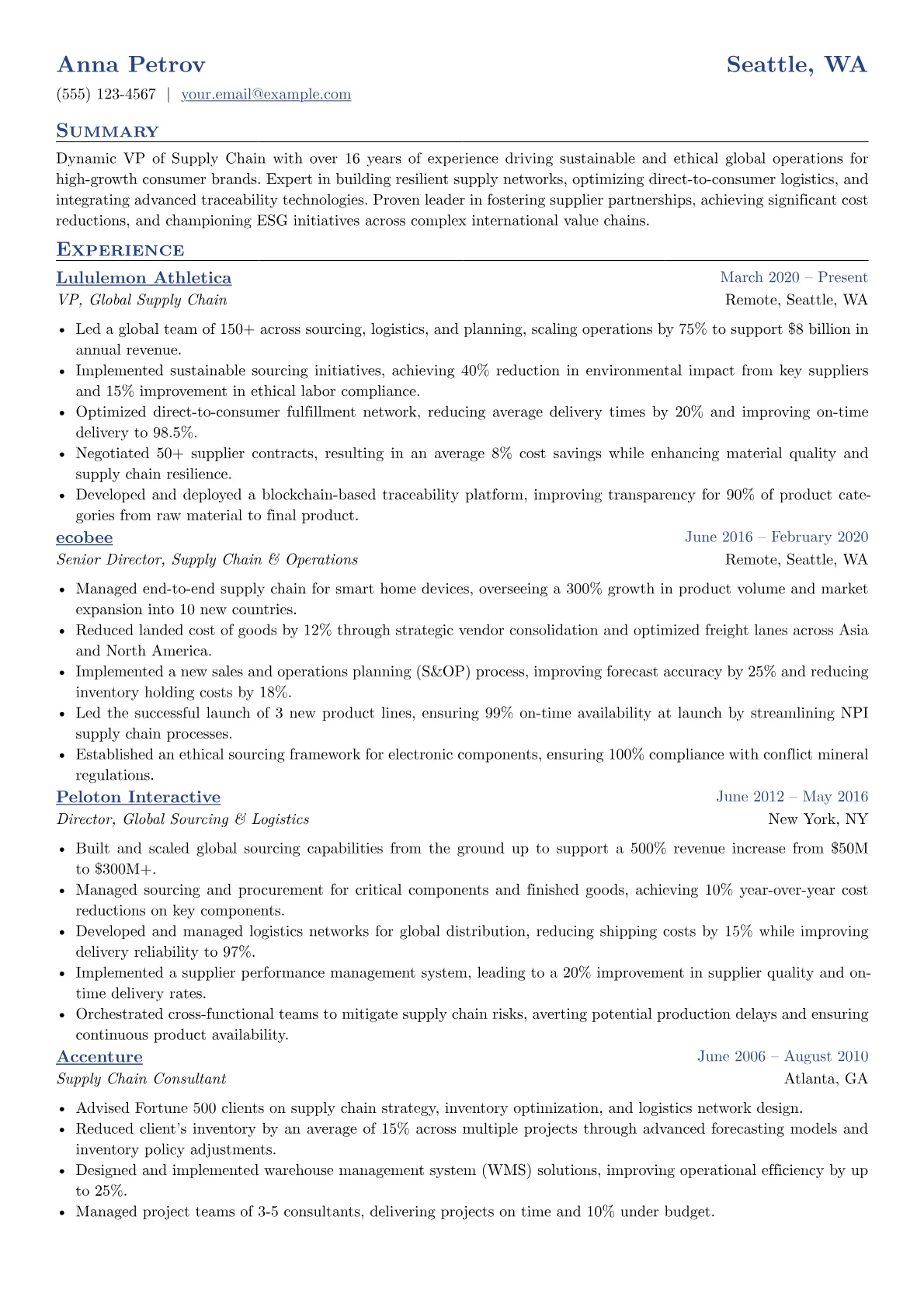 Supply Chain Strategy version - Page 1