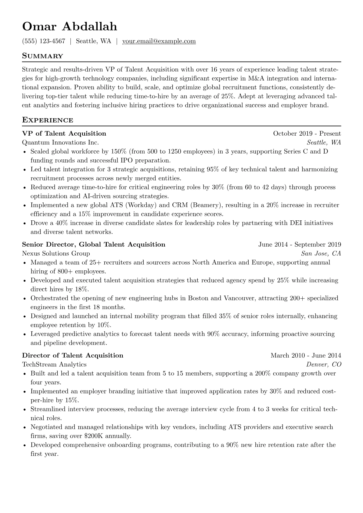 Talent Strategy version - Page 1