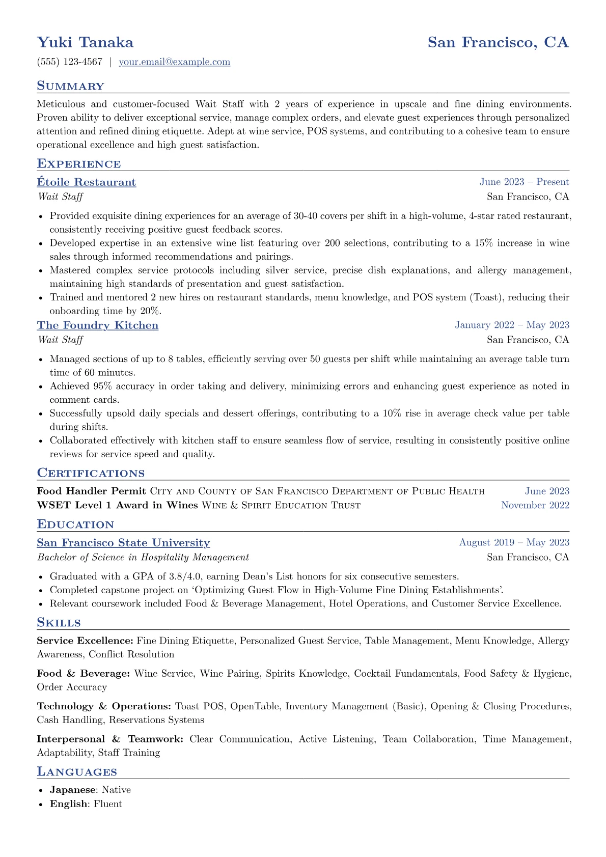 Wait Staff - Fine version - Page 1