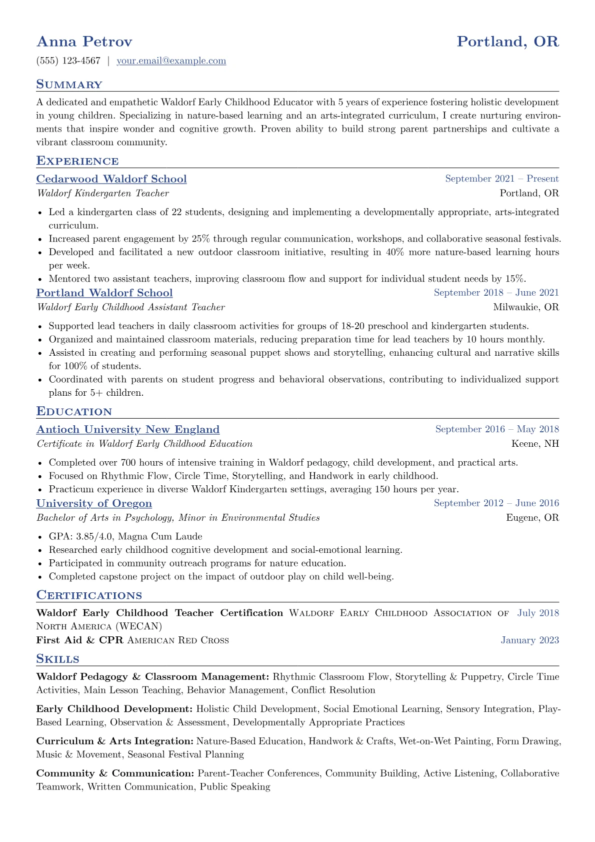 Early Childhood Focus version - Page 1