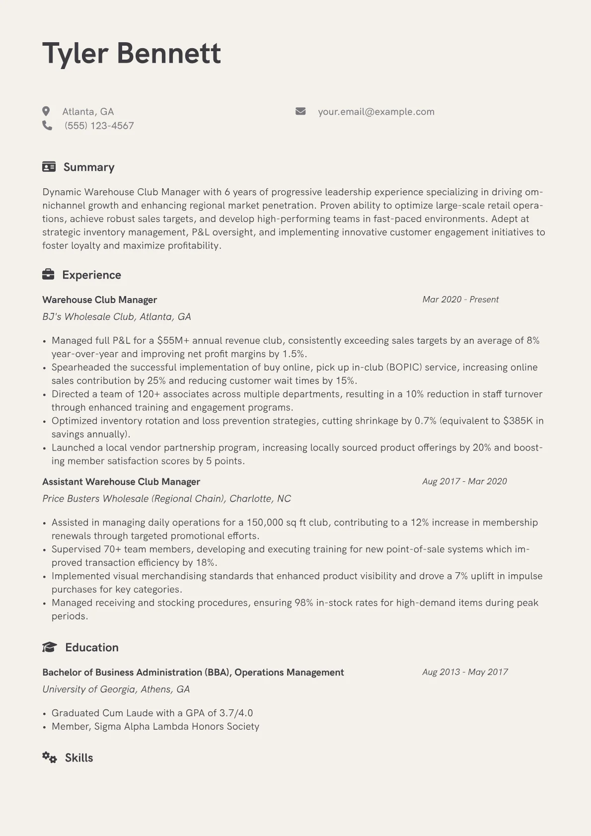 Operations Management version - Page 1