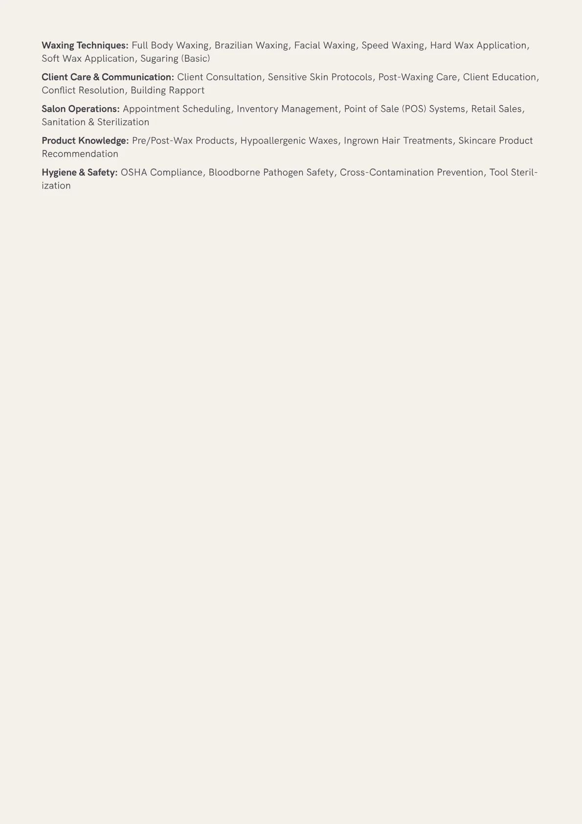 Waxing Techniques version - Page 2