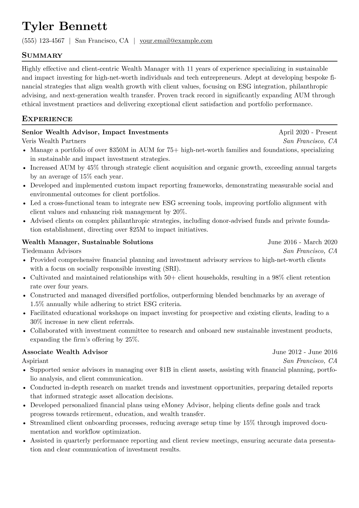 Sustainable & Impact version - Page 1