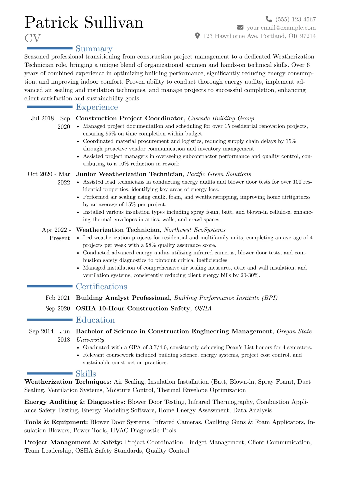 Career changer version - Page 1