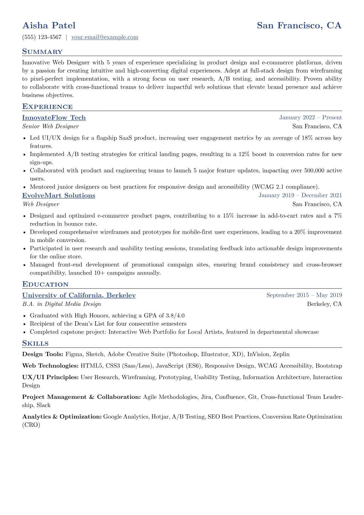 Design Tools version - Page 1