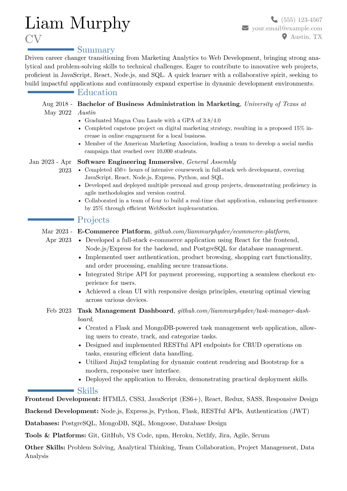 Career changer version - Page 1