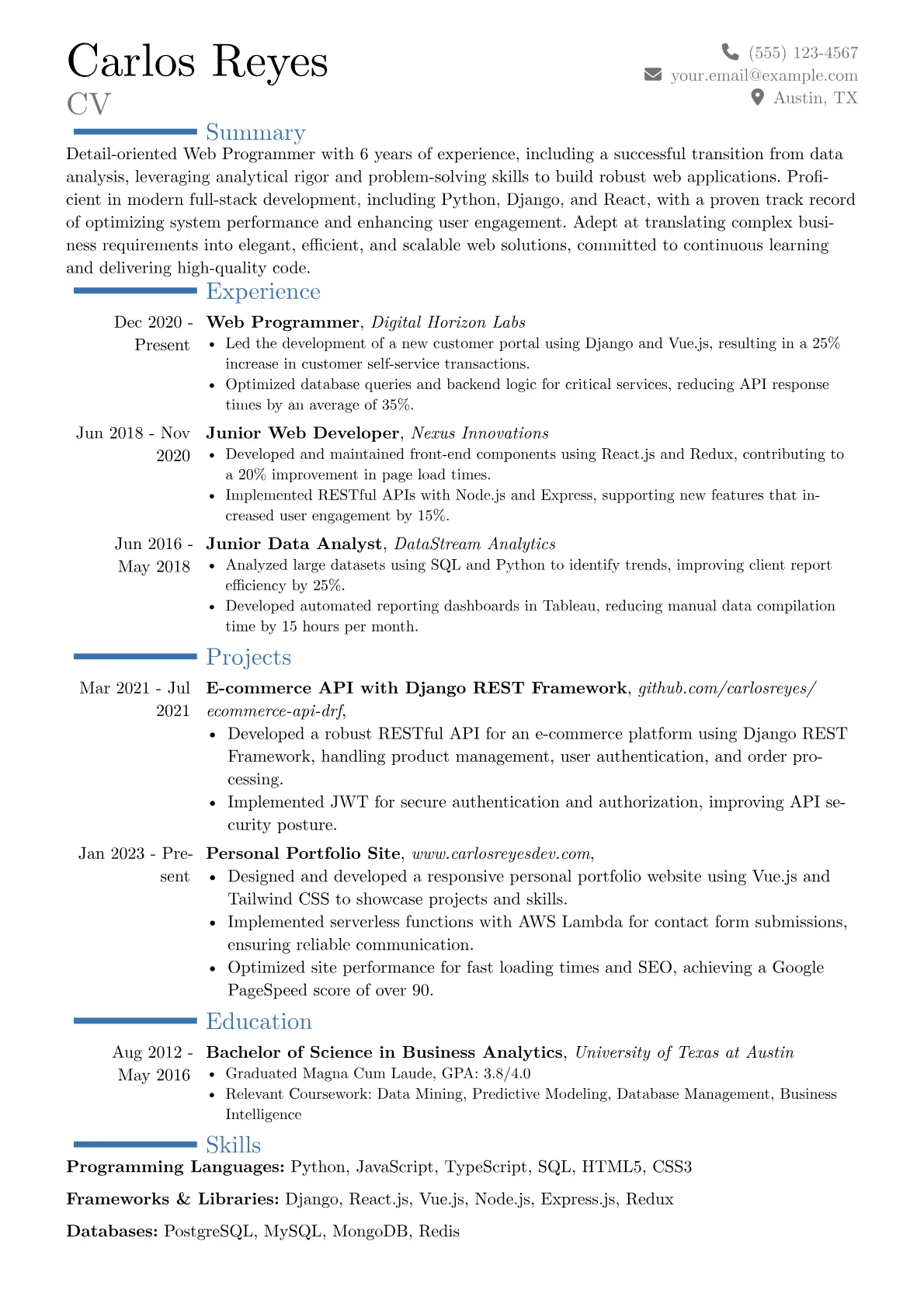 Career changer version - Page 1