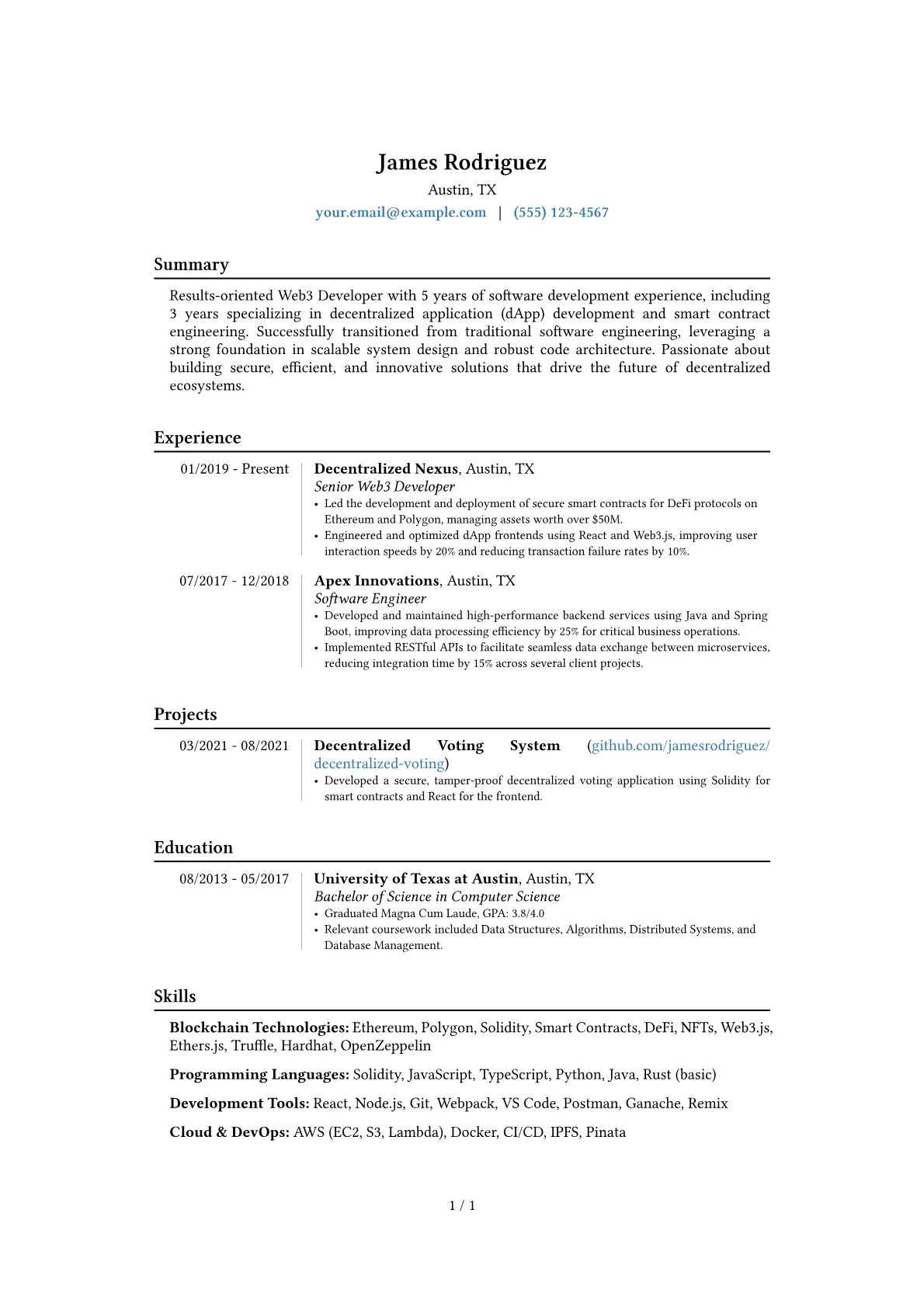 Career changer version - Page 1