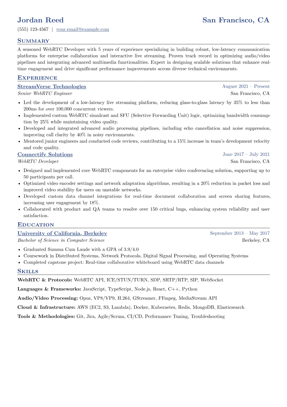 WebRTC Developer version - Page 1