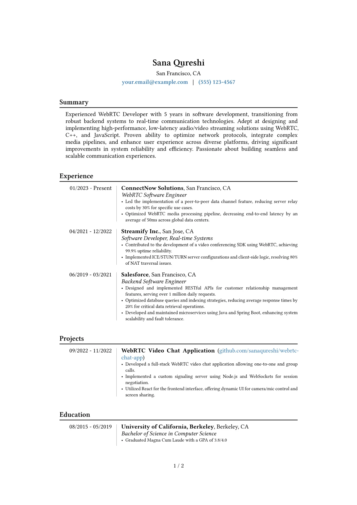 Career changer version - Page 1