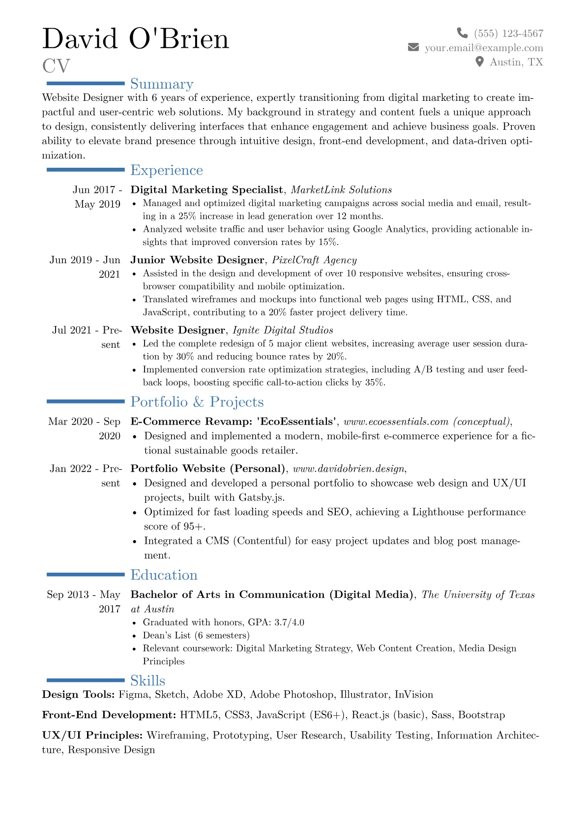 Career changer version - Page 1