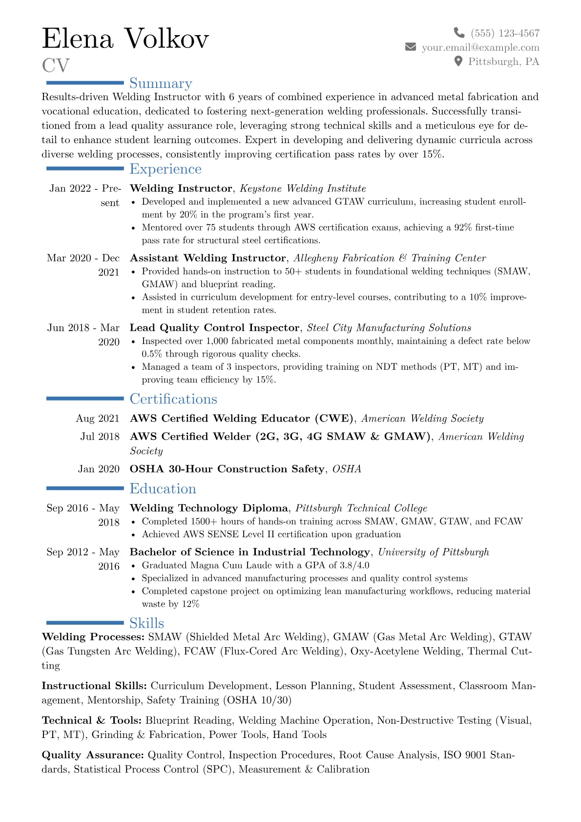 Career changer version - Page 1