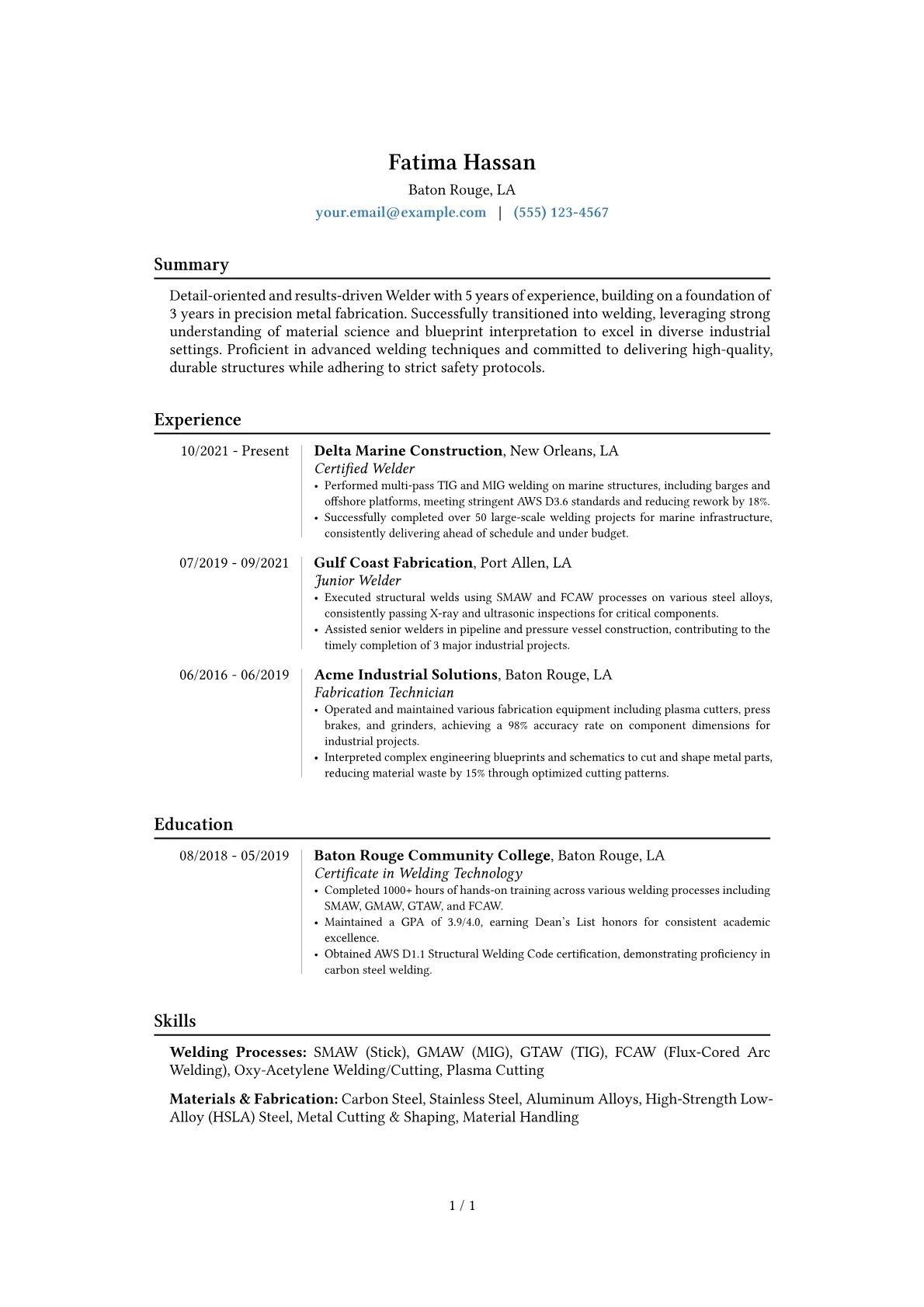Career changer version - Page 1
