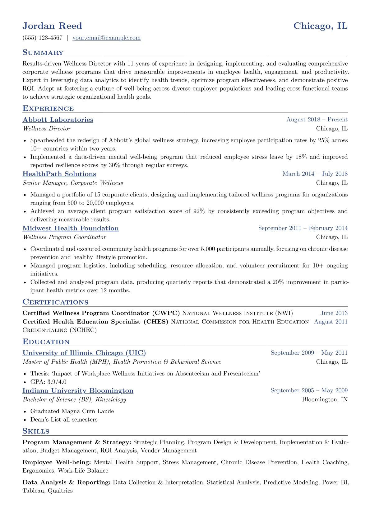 Corporate Wellness version - Page 1