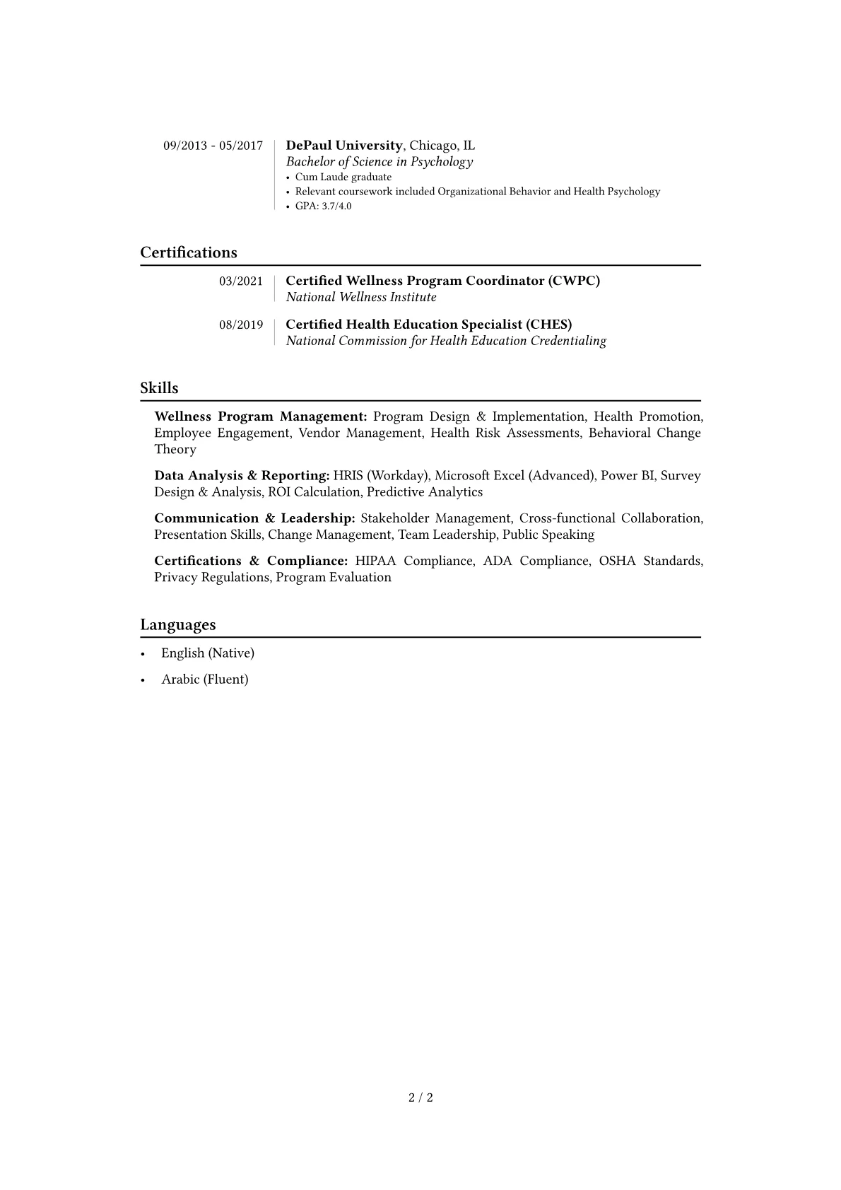Career changer version - Page 2