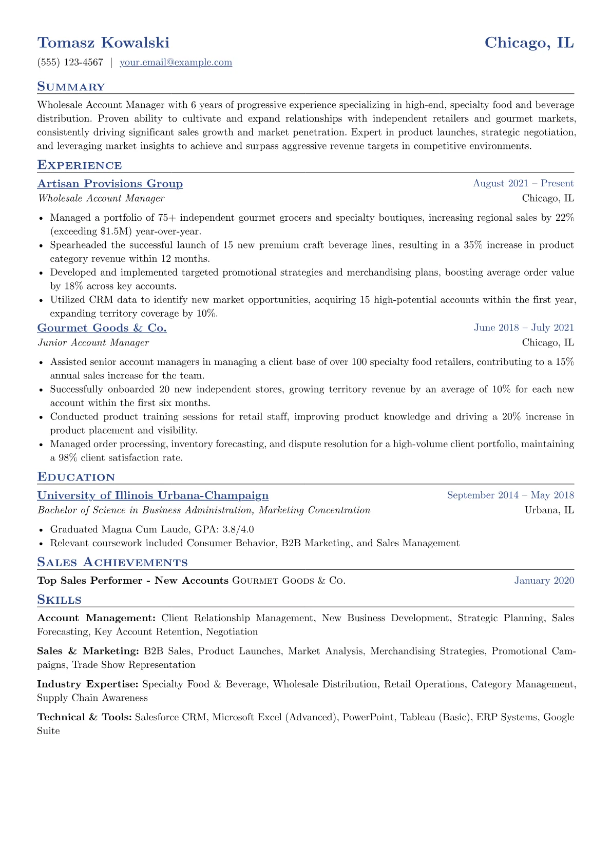 Specialty Food & Beverage version - Page 1