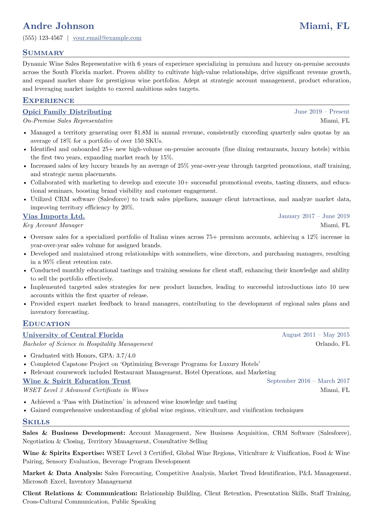 Sales & Business version - Page 1