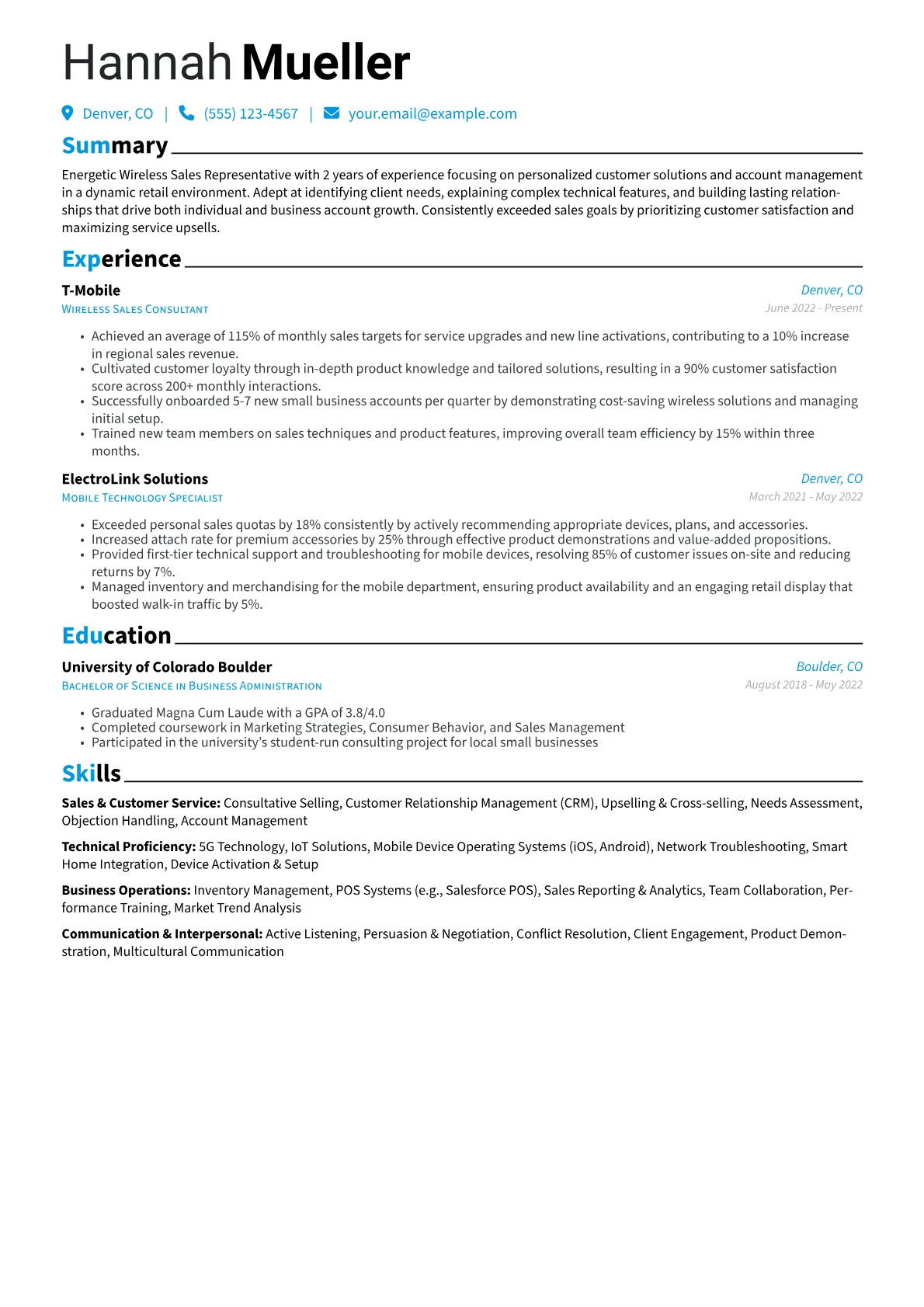 Wireless Sales version - Page 1