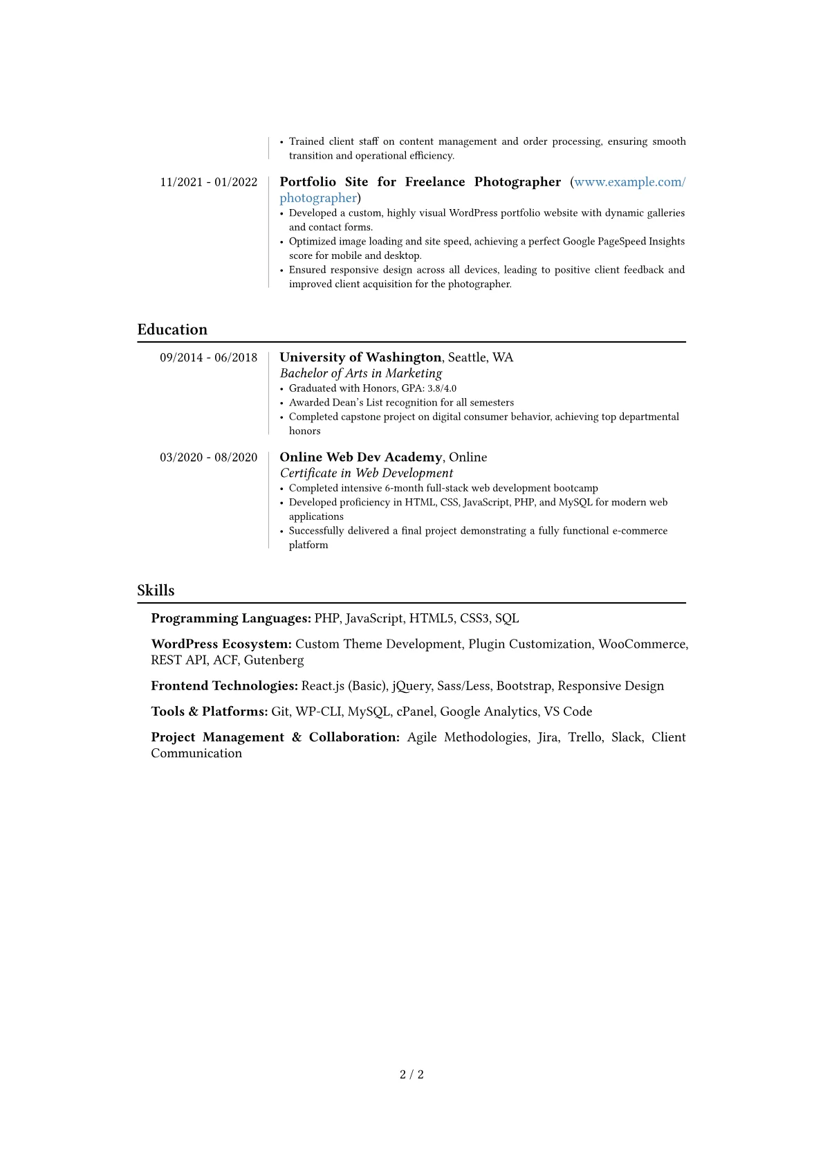 Career changer version - Page 2