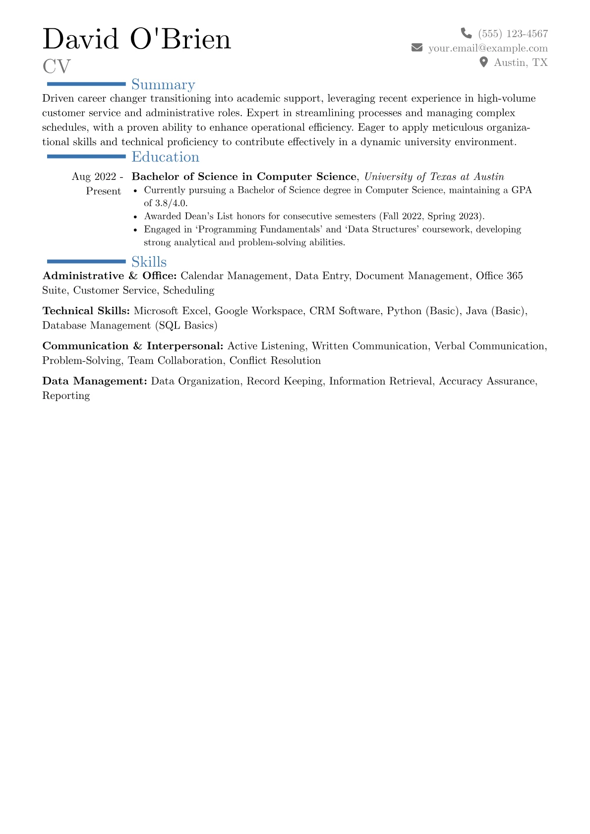 Career changer version - Page 1